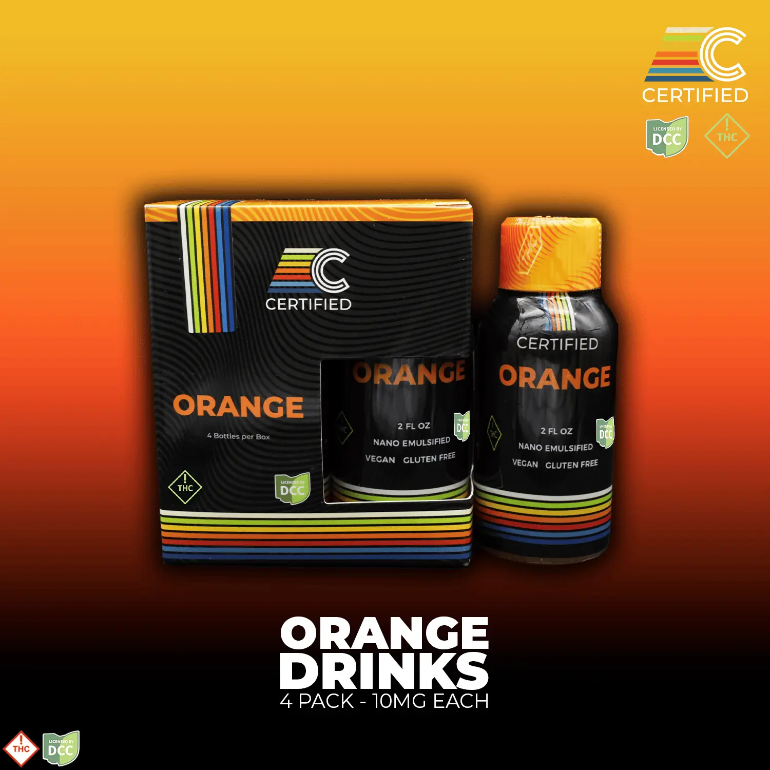 CERTIFIED – Orange [4pk] (40mg)