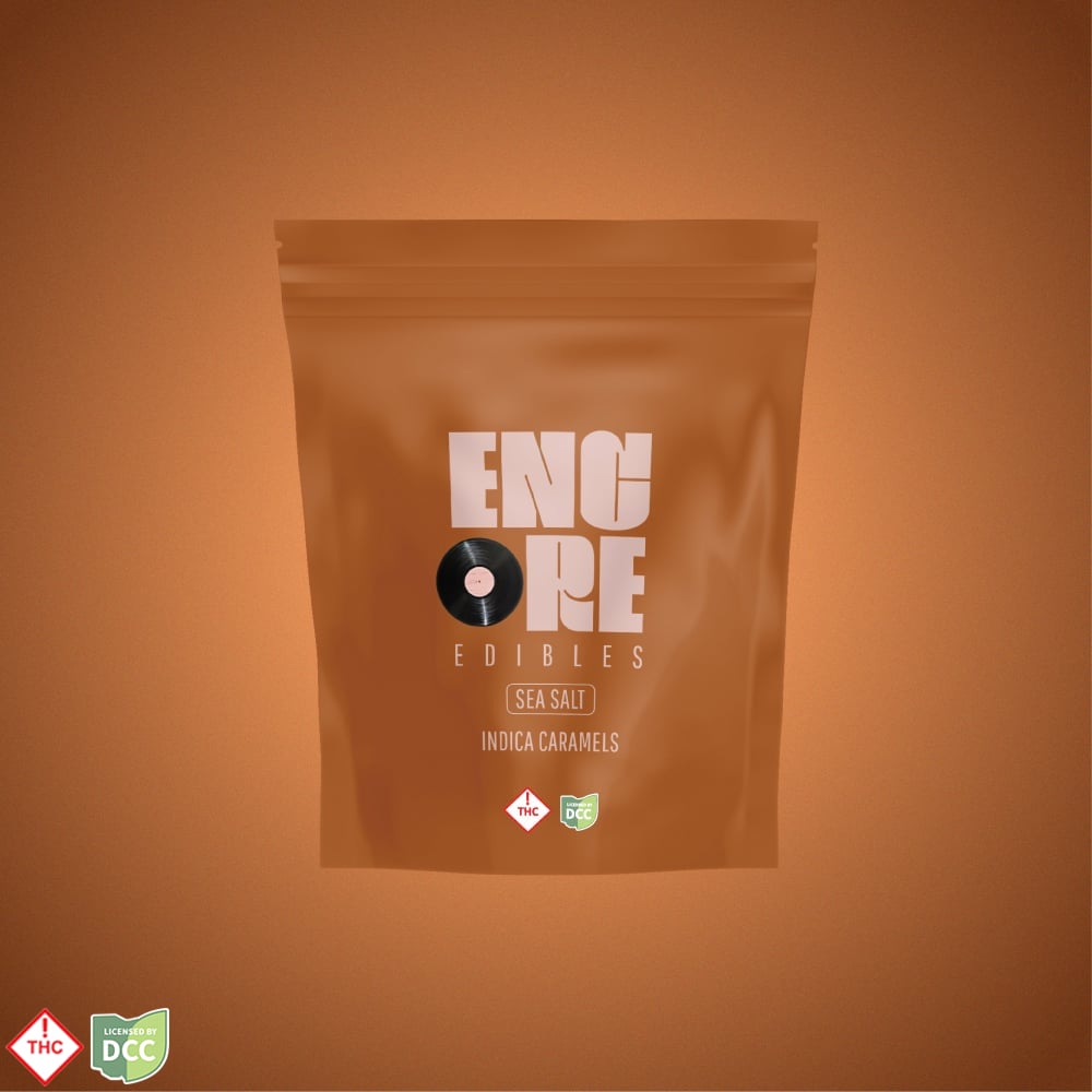 Encore Edibles – Sea Salt Caramels - Indica [10pk] (110mg)