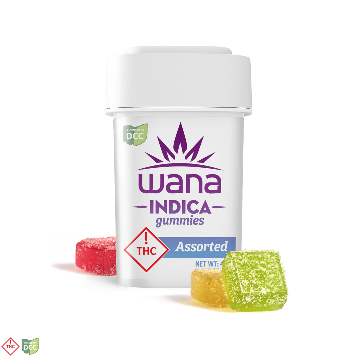 Wana – Assorted Flavors - Indica [10pk] (110mg)