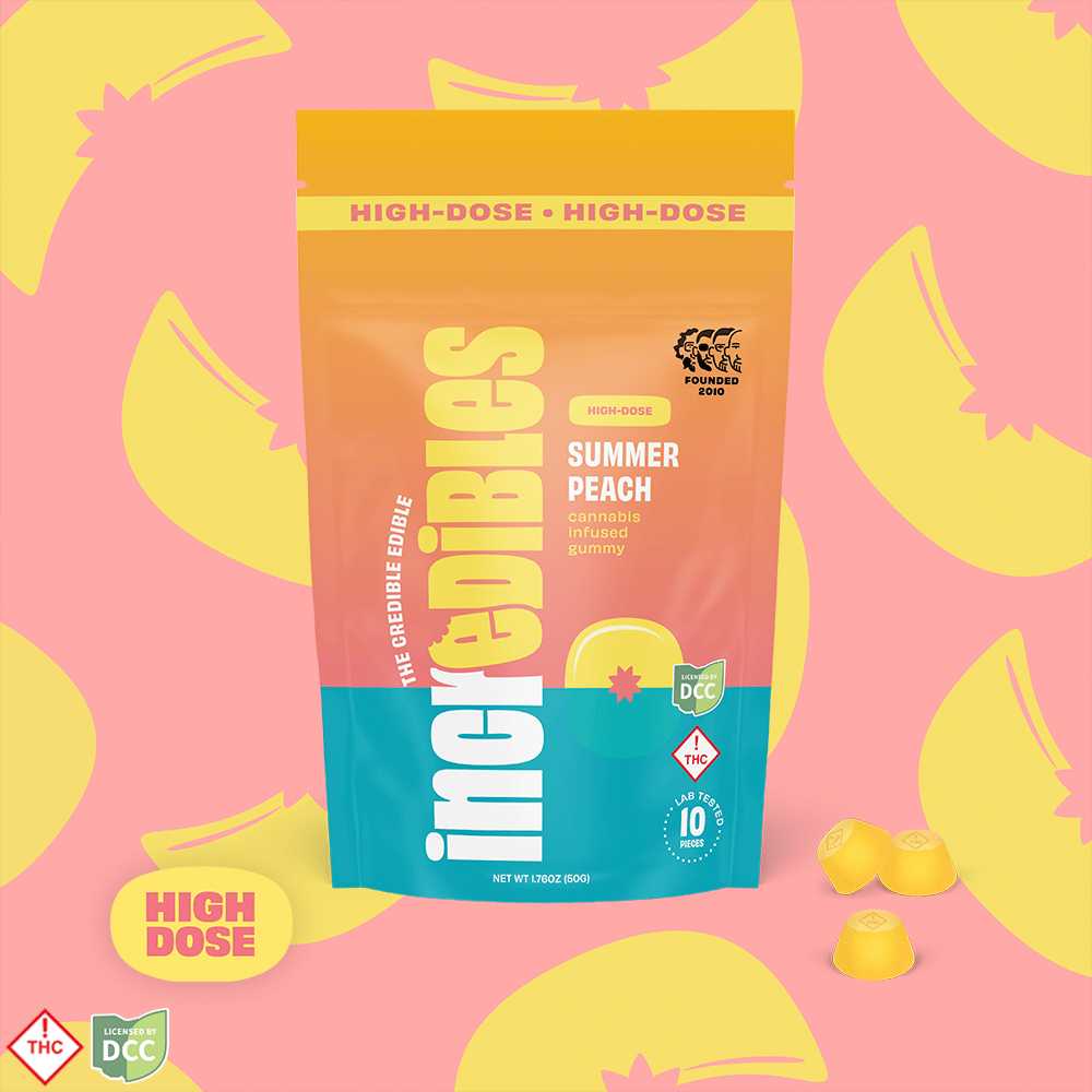 incredibles – MEDICAL Summer Peach High Dose [10pk] (500mg) - Medical Only