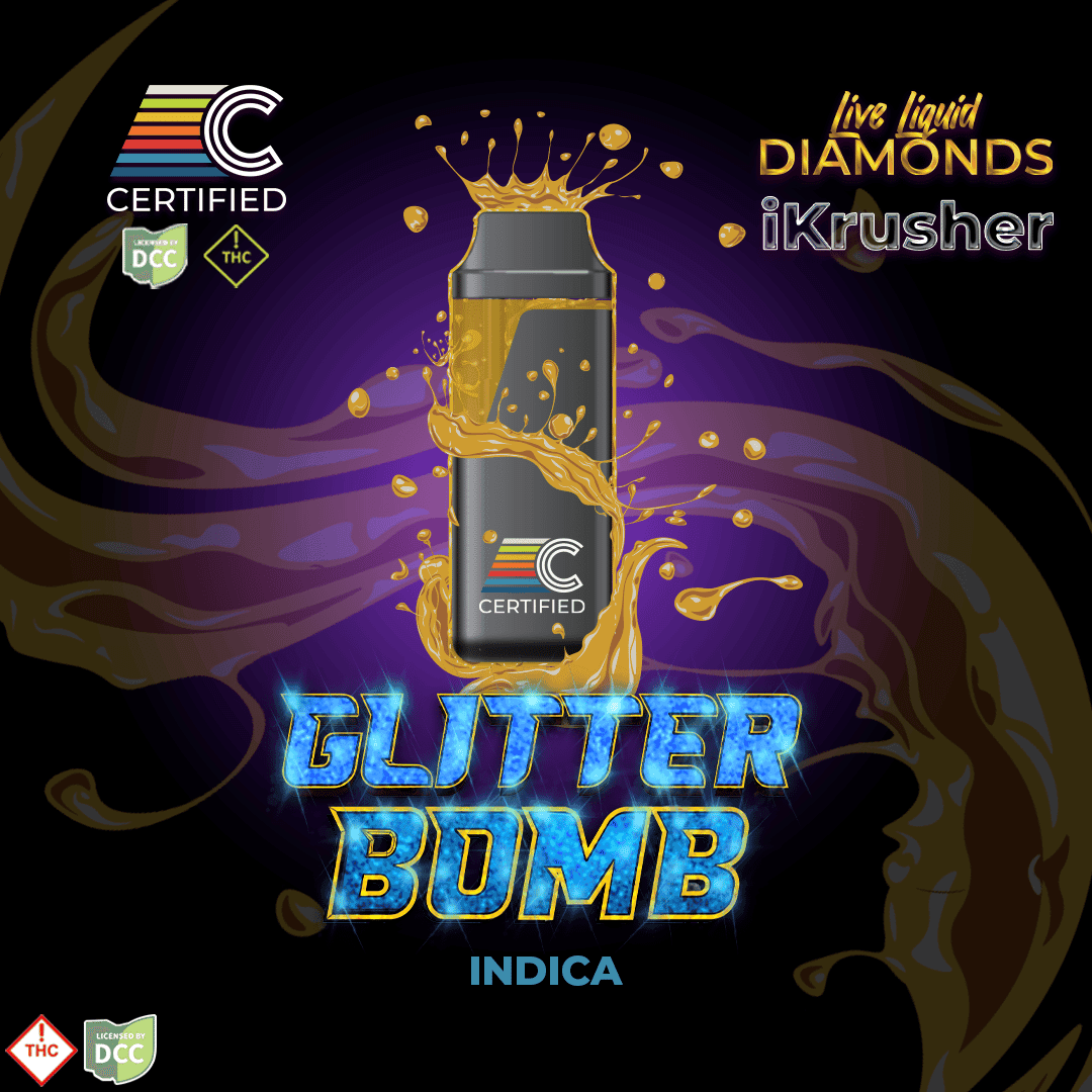 liv thc vape Glitter Bomb - Live Liquid Diamonds [1000mg] CERTIFIED - Ohio, Cleveland