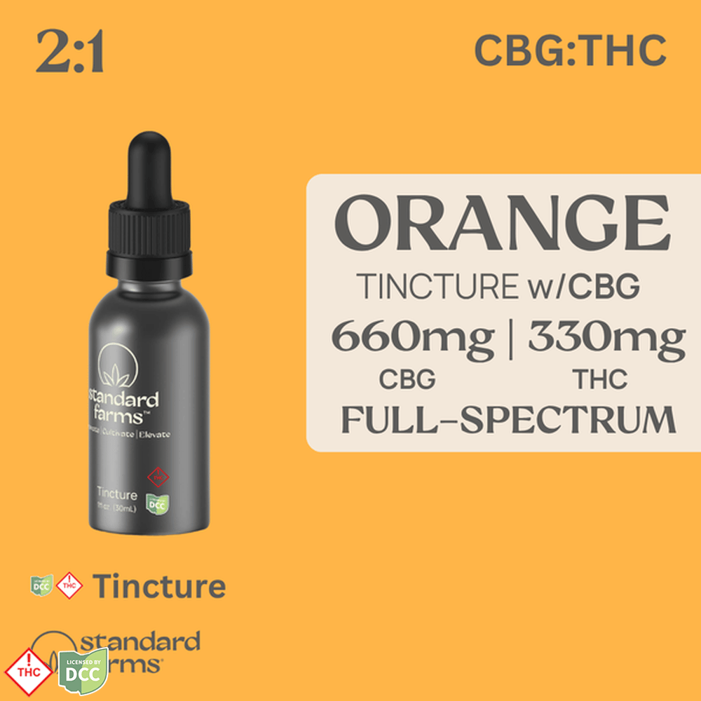 Standard Farms – 2:1 Orange [30ml] (660mg CBG/330mg THC)
