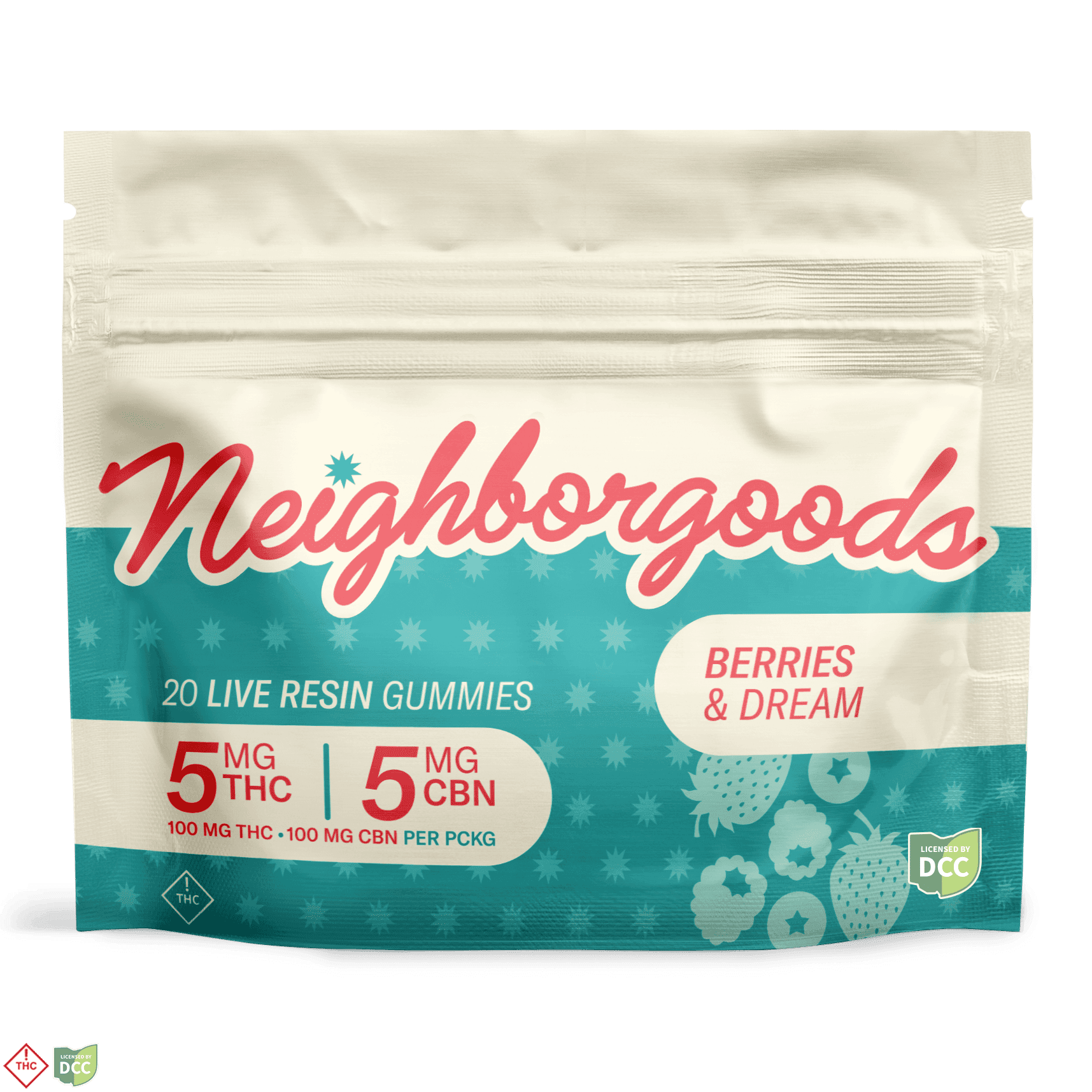 Neighborgoods – 1:1 Berries & Dream [10pk] (50mgCBD/50mgTHC)