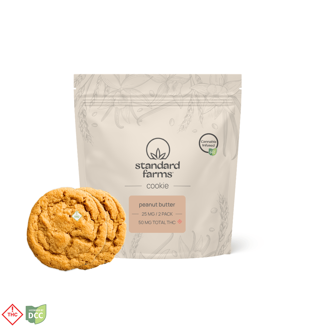 Standard Farms – Peanut Butter Cookies [2pk] (50mg)