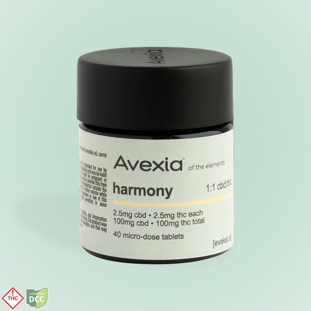Avexia – Harmony 1:1 CBD:THC [44pk] (110mg CBD/110mg THC)