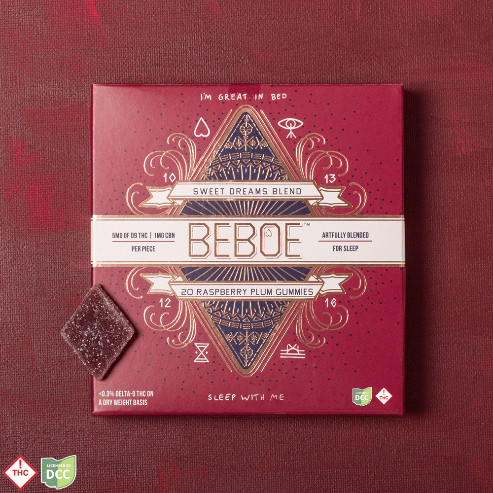 Beboe – 5:1 Raspberry Plum [20pk] (100mg THC/20mg CBN)