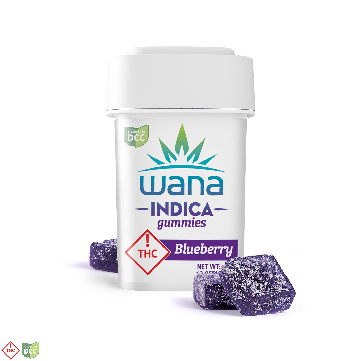 Wana – Blueberry - Indica [10pk] (100mg)