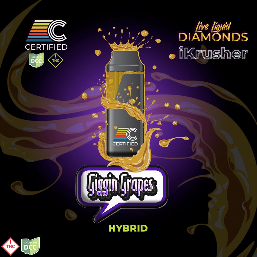 CERTIFIED – Giggin Grapes - Live Liquid Diamonds [1000mg]