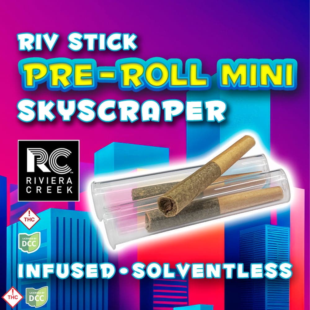 Riviera Creek – Skyscraper Infused Pre Roll Minis (.33g)