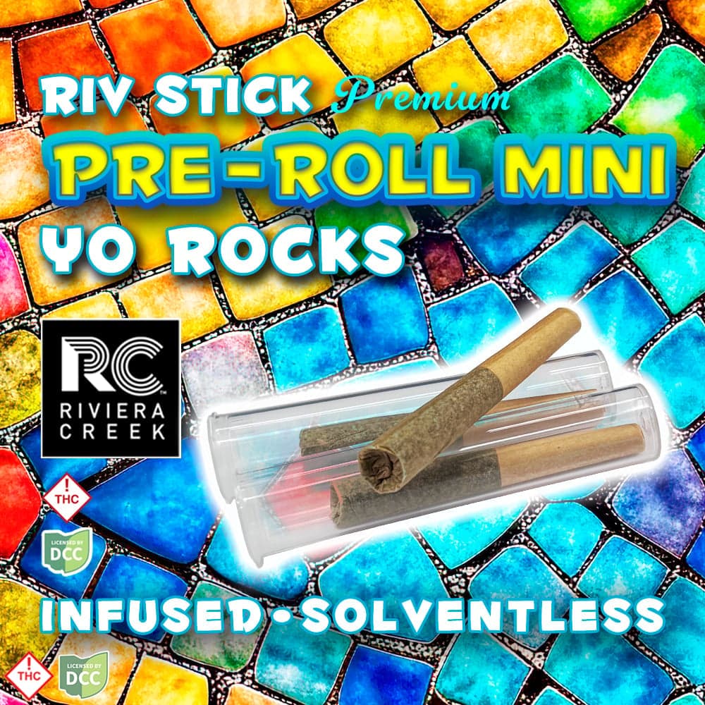 Riviera Creek – Yo Rocks Infused Pre Roll Minis (.33g)