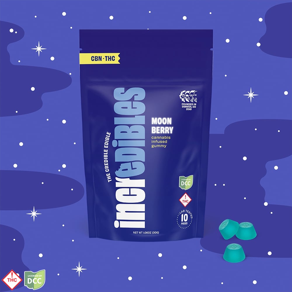 incredibles – 5:1 Moon Berry CBN [10pk] (100mg THC/20mg CBN)