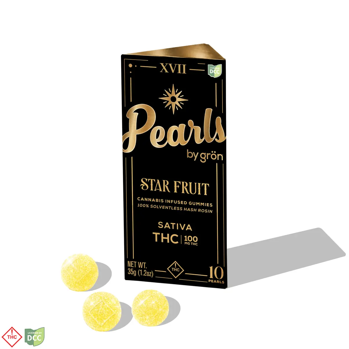 Grön – Starfruit Pearls Rosin - THC - Sativa