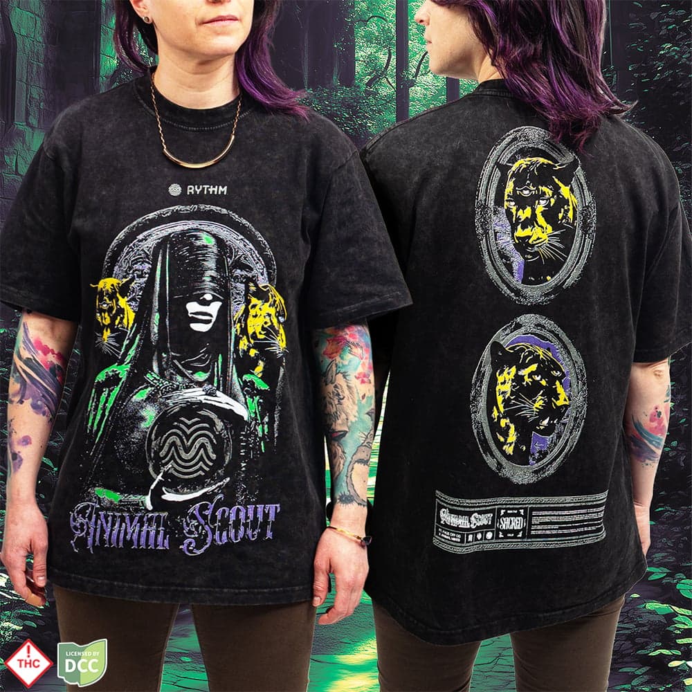 RYTHM – Mineral Wash Animal Scout - Black [S]