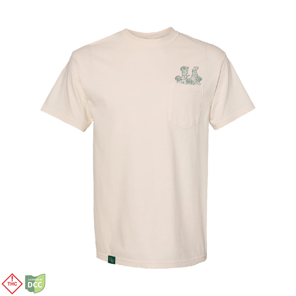 Dogwalkers – Short Sleeve T-Shirt Classic Pocket - Ivory [S]