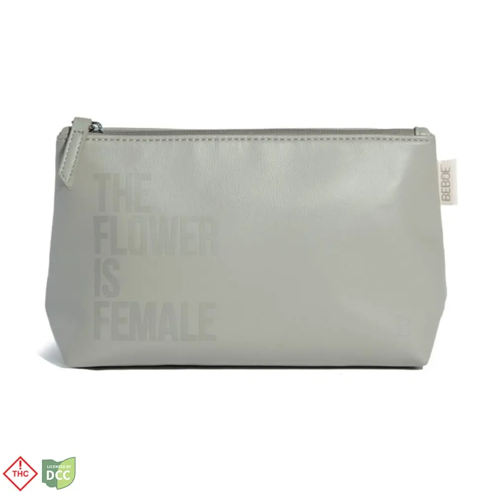 Beboe – Flower Is Female Stash Pouch - Grey