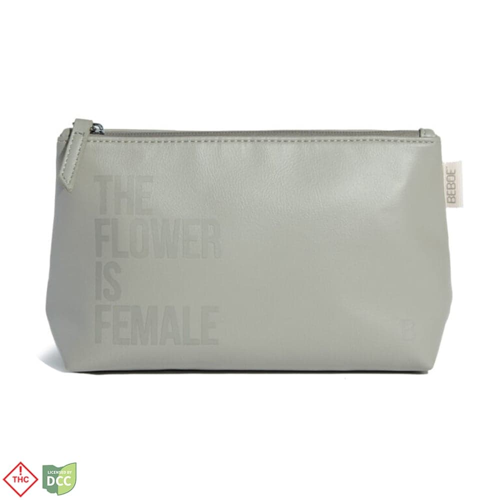Beboe – Flower Is Female Stash Pouch - Grey