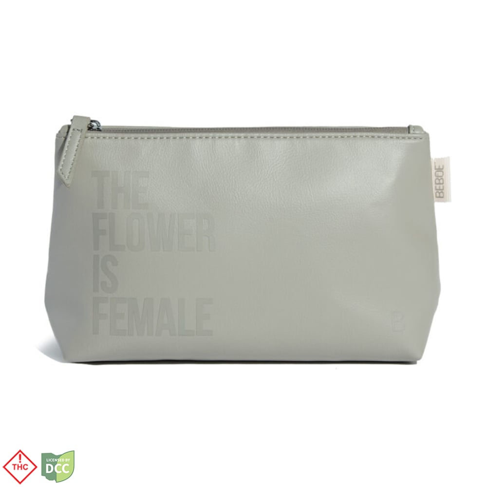 Beboe – Flower Is Female Stash Pouch - Grey
